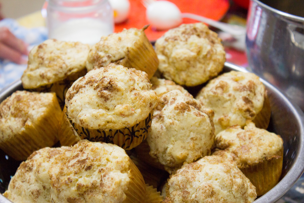 Hearty Apple Walnut Muffins - Rising Curiosity