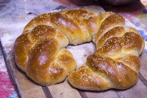 Challah Bread braid